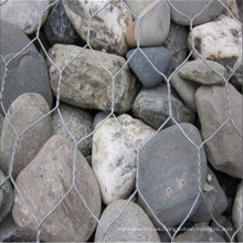 Malla de alambre hexagonal galvanizado para Gabion